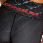 Leggings corti donna Leone MMA Cage AB977 Grigio scuro-Combat Arena