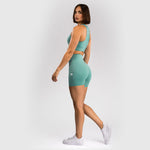 Leggings corti donna Venum Essential Verde acqua-Combat Arena