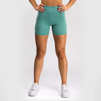 Short leggings Women Venum Essential Aqua green-Combat Arena