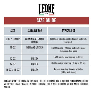 Boxing gloves Leone The Greatest GN111