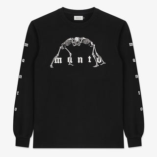 Maglia a maniche lunghe Manto Bones Nero-Combat Arena