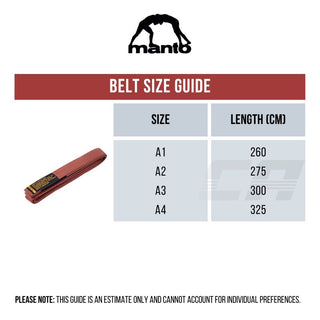 BJJ Belt Manto Motto Brown 