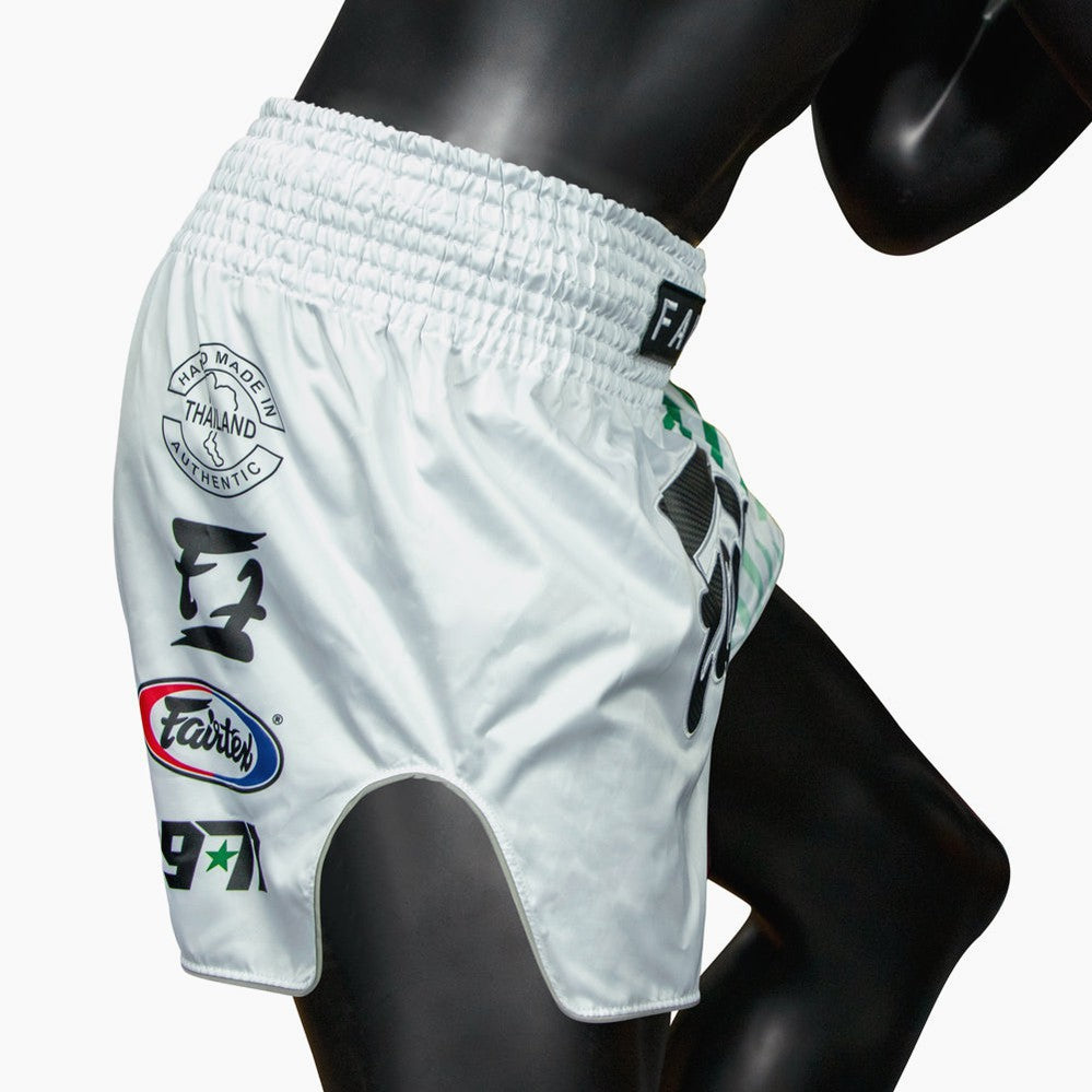 Kick-thai shorts Fairtex BS1923 White Racer – Combat Arena