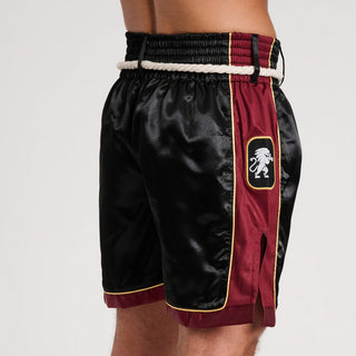 Pantaloncini MMA Leone Bare Knuckle AB997 Nero-rosso-Combat Arena