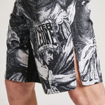 Pantaloncini MMA Leone IUTER Barbed Wire AB04IU Nero-Combat Arena