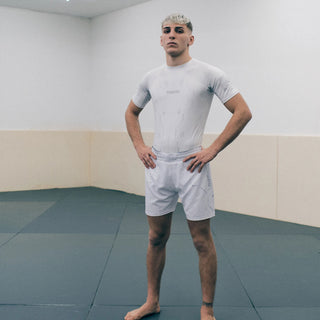 MMA shorts Manto Shield White-Combat Arena