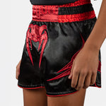 Pantaloncini bambino kick-thai Venum Attack Nero-rosso-Combat Arena