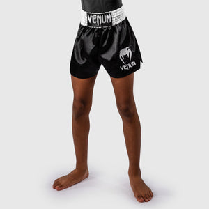 Shorts Child kick-thai Venum Classic Black-white-Combat Arena