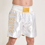 Pantaloncini boxe Leone DNA Premium AB233 Bianco-Combat Arena
