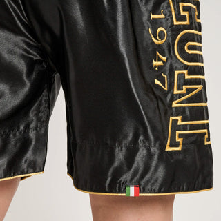 Pantaloncini boxe Leone DNA Premium AB233 Nero-Combat Arena