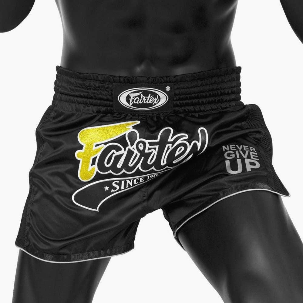 Fairtex ムエイタイ キックボクシング パンツ M BS1708 Kick-thai shorts Fairtex BS1708 Never Give Up – Combat Arena