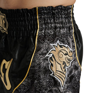 Shorts kick-thai Leone Elite AB879 Black-Combat Arena