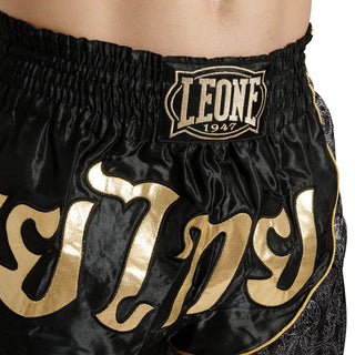 Shorts kick-thai Leone Elite AB879 Black-Combat Arena
