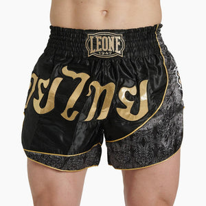 Shorts kick-thai Leone Elite AB879 Black-Combat Arena