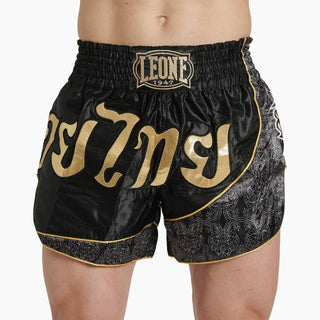 Shorts kick-thai Leone Elite AB879 Black-Combat Arena
