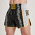 Shorts kick-thai Leone IUTER Barbed Wire AB05IU Black-Combat Arena