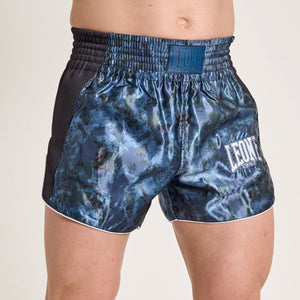 Shorts kick-thai Leone Urban Fighter AB998 Blue-green camo-Combat Arena