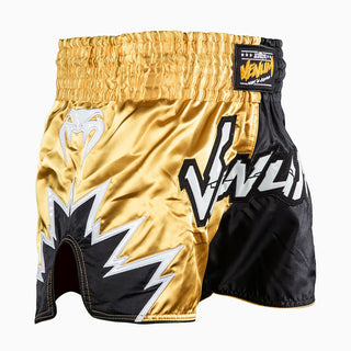 Shorts kick-thai Venum Inferno 2.0 Black-gold-Combat Arena