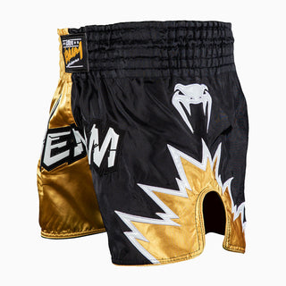 Shorts kick-thai Venum Inferno 2.0 Black-gold-Combat Arena