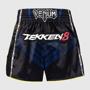 Shorts kick-thai Venum Tekken 8 King Black-yellow-Combat Arena