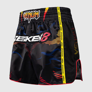 Shorts kick-thai Venum Tekken 8 Yoshimitsu Black-orange-Combat Arena
