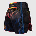 Shorts kick-thai Venum Tekken 8 Yoshimitsu Black-orange-Combat Arena