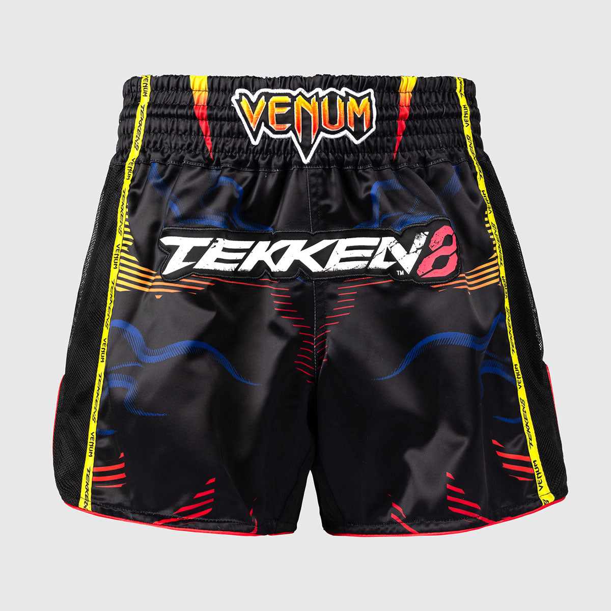 Kick-thai shorts Venum Tekken 8 Yoshimitsu Black-orange - Combat Arena