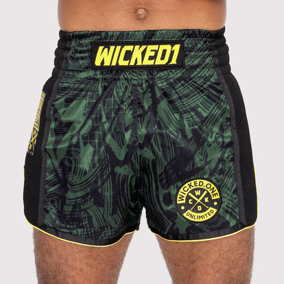 Short Muay Thai Wicked One Havoc - Bleu - Entraînement Et Sparring