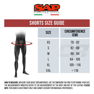 Shorts kick-thai SAP WAKO Combat Competition Black 