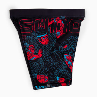 Compression Shorts Half Sumo Black Mamba Neon 