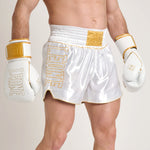 Shorts kick-thai Leone DNA Premium AB969 White 