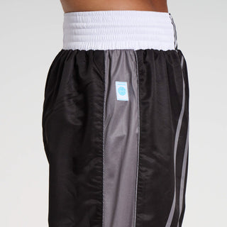 Pantaloni Kickboxing WAKO Leone AB992 Nero-Combat Arena