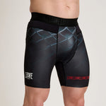 Pantaloni a compressione Leone MMA Cage AB972 Grigio scuro-Combat Arena