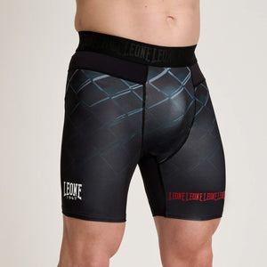 Compression pants Leone MMA Cage AB972 Dark grey-Combat Arena