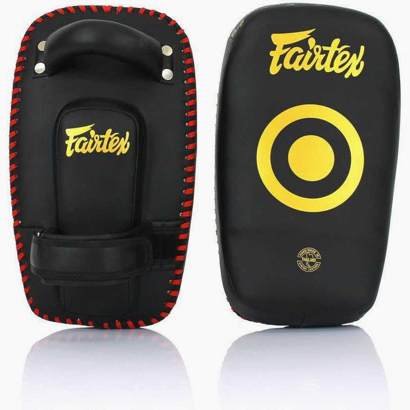 Pao Fairtex Microfiber Curved Small KPLC6 Black-gold – Combat Arena