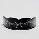 Mouthguard Leone IUTER Barbed Wire PD02IU Black-Combat Arena