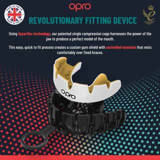 Paradenti Opro Instant Custom-Fit per apparecchio Trasparente-Combat Arena