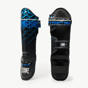 Shinguards Leone MMA Cage PT163 Blue-Combat Arena