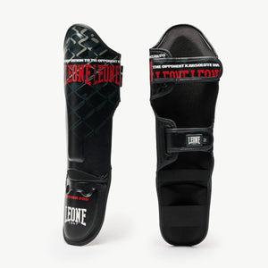 Shinguards Leone MMA Cage PT163 Dark grey-Combat Arena