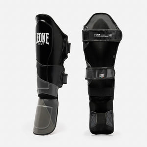 Shinguards Leone WAKO PT178 Black-Combat Arena