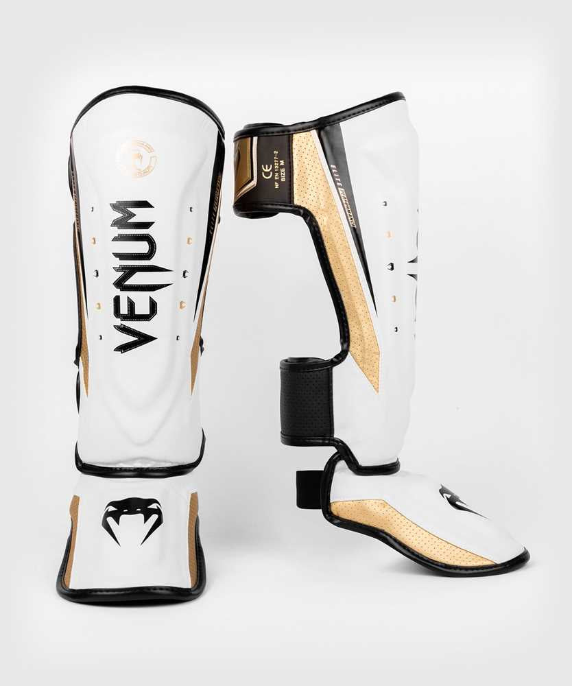 Venum Elite Evo Scheenbeschermers - Microvezel - Handgemaakt In Thailand