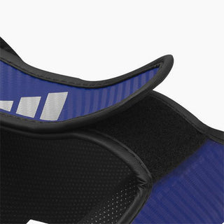 Shinguards with foot guard Adidas Pro Kickboxing WAKO Blue-white 