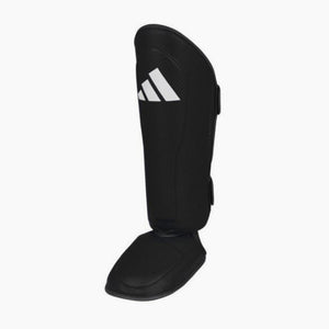 Shinguards with foot guard Adidas Pro Kickboxing WAKO Black-white 