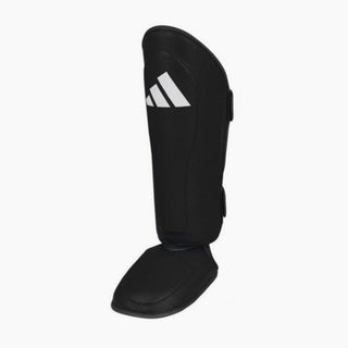 Shinguards with foot guard Adidas Pro Kickboxing WAKO Black-white 