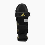 Shinguards with foot guard Adidas Pro Kickboxing WAKO Black-gold 