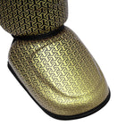 Shinguards with foot guard Adidas Pro Kickboxing WAKO Black-gold 