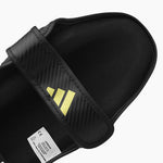 Shinguards with foot guard Adidas Pro Kickboxing WAKO Black-gold 