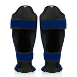Shinguards Fairtex Competition SP5 with blue footrests 