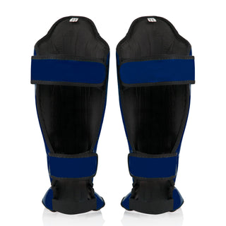 Shinguards Fairtex Competition SP5 with blue footrests 