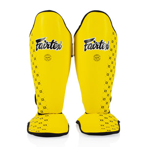 Shinguards Fairtex Competition SP5 with footrests Yellow 